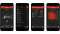 The picture shows screenshots of the Vitotrol app: Heating circuit, menu, time program and solar energy.